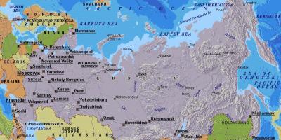 Kort over Moskva Rusland