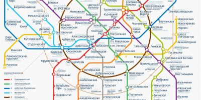 Metro Moskva kort
