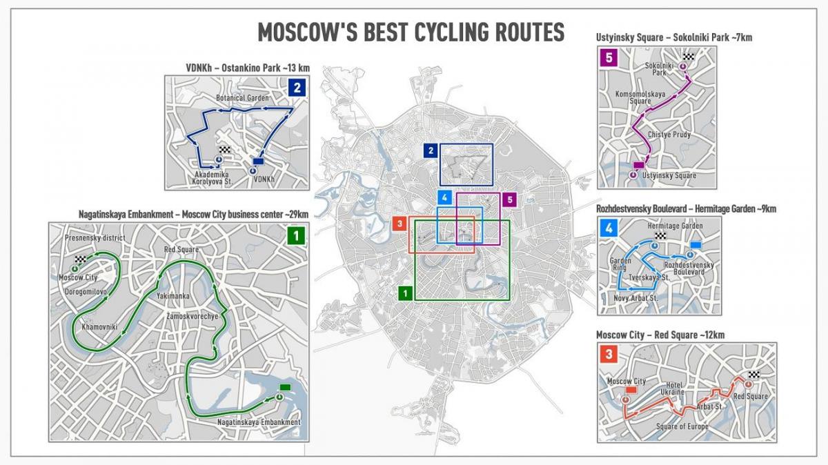 Moskva-bike kort