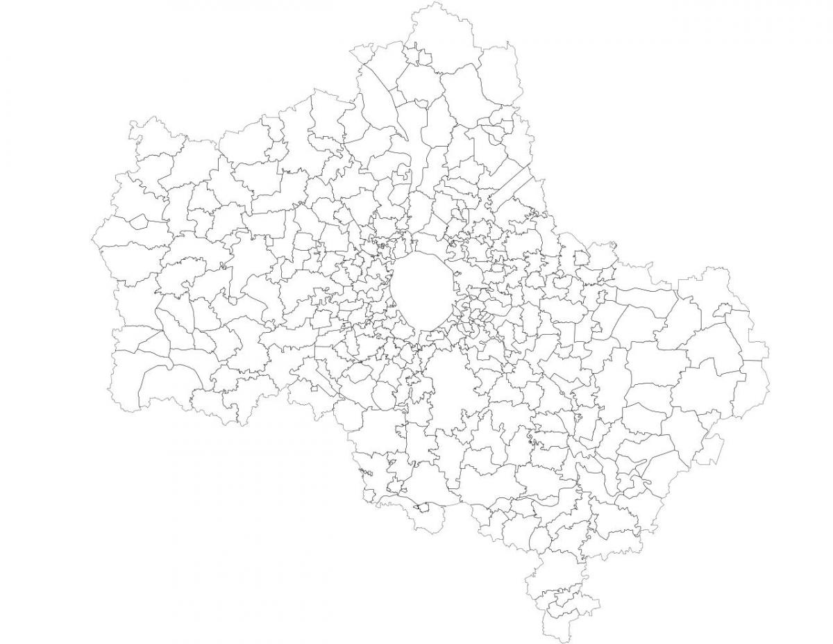 Moskva-kommuner kort