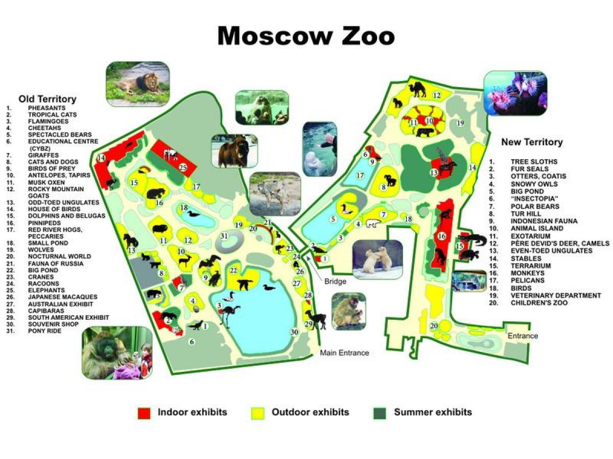 kort over Moskva zoo