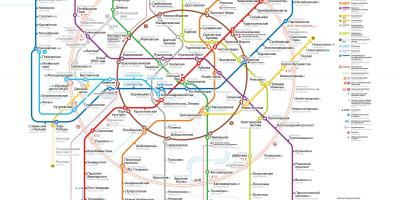 Kort over Moskva metro