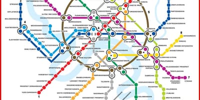 Kort over Moskva metro