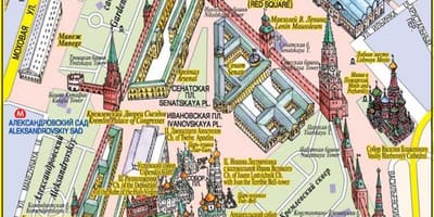 Den røde plads, Moskva kort