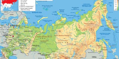 Rusland Moskva kort