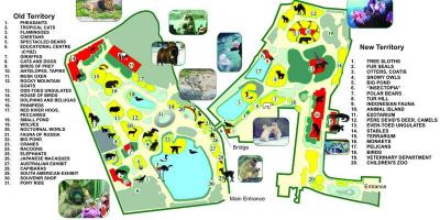 Kort over Moskva zoo