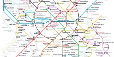 Metro station-Moskva kort